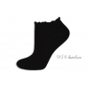 Obvod 38 cm. 95% bavlnené čierne krátke ponožky