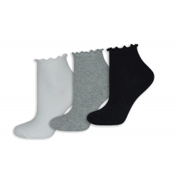 Tri páry 95% bavlnené zdravotné ponožky