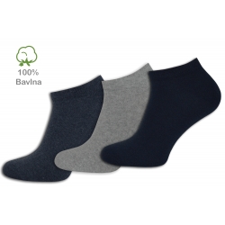 IBA 39-42! 100% bavlnené krátke ponožky. 3-páry.