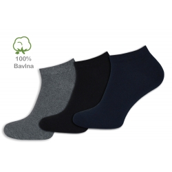 IBA 43-46! 100% bavlnené krátke ponožky. 3-páry.
