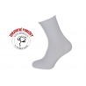 100% bavlnené biele zdravotné ponožky