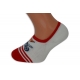 Bielo červené nízke detské ponožky.