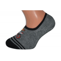 Sivo čierne nízke detské ponožky.