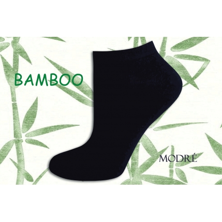 Turecké modré bambusové krátke ponožky