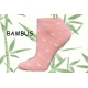 Bambusové kotníkové ponožky vzor mašlička