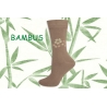 Púdrové dámske ponožky s bambusovým vláknom