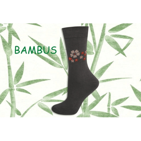 Hnedé dámske ponožky s bambusovým vláknom