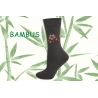 Hnedé dámske ponožky s bambusovým vláknom