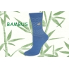 Bl.modré bambusové ponožky so srdiečkami