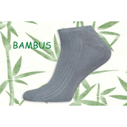 IBA 39-42! Perforované tm. sivé bambusové ponožky
