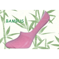 Ružové bambusové neviditeľné ponožky