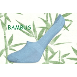 Neviditelné dámske sivé bambusové ponožky