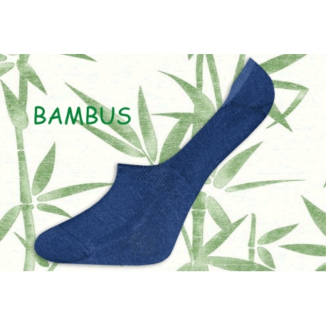 Neviditelné dámske modré bambusové ponožky