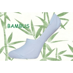 Bambusové biele neviditeľné ponožky