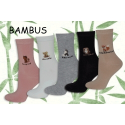 5 v 1. Bambusové dámske ponožky.