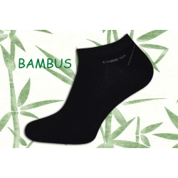 Čierne bambusové krátke ponožky. COME ON.