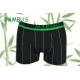 Perfektné bambusové boxerky s prúžkami - čierno-zelené