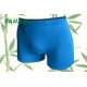 Jednofarebné modré bambusové boxerky