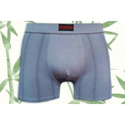 IBA  XL! Bambusové modro-sivé boxerky so vzorom