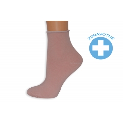 Zdravotné ružové stredné ponožky.