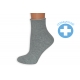 Obvod 40 cm. Zdravotné sivé stredné ponožky.