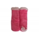 Ružové ponožkové papuče s mačičkou.