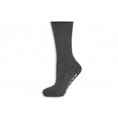 Sivé teplé protišmykové ponožky