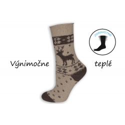 Obvod 38 cm. Alpaca. Vlnené dámske ponožky.