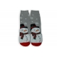 Sivé dámske vianočné ponožky