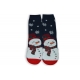 Modré dámske vianočné ponožky