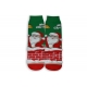 Červeno zelené dámske vianočné ponožky