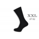 XXL. 47-51 Bavlnené čierne nadrozmerné ponožky.