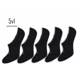 Nepadajú. 5v1 výhodné balenie čierne ponožky