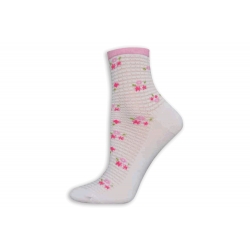 Tenké ružové dámske ponožky