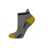 Sivo-žlté  športové dámske ponožky
