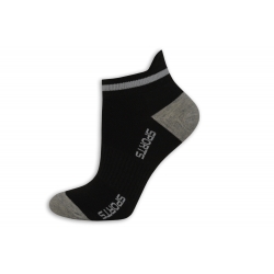 Čierno-sivé športové dámske ponožky