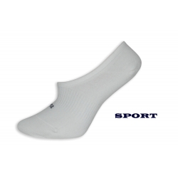 NESPADNÚ! Biele športové dámske ponožky