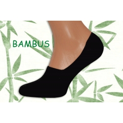 Pánske bambusové,čierne,letné neviditeľné ponožky so silikónom 