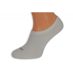 Biele neviditeľné ponožky na šport