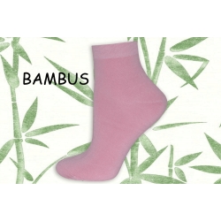 Ružové stredne vysoké bambusové ponožky.