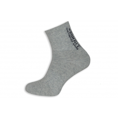 Sivé športové pánske ponožky.