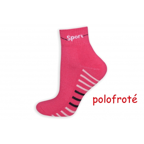 Ružové športové dámske ponožky.