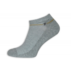 95% bavlnené krátke sivé ponožky