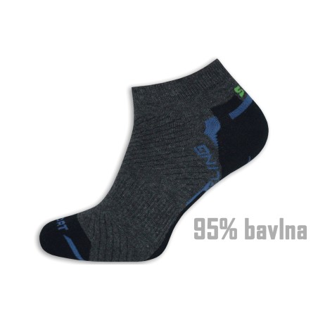 95% bavlnené krátke športové ponožky.